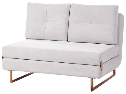  Sofa Bed 2 Seater JERSLEV Fabric Off-White