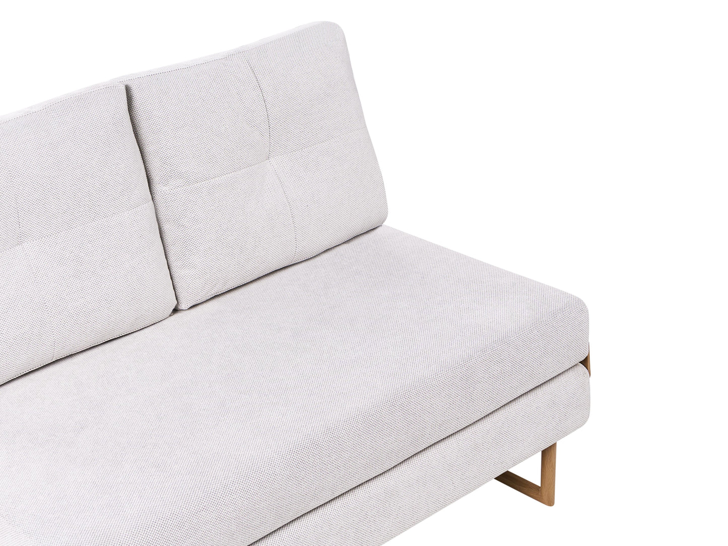  Sofa Bed 2 Seater JERSLEV Fabric Off-White