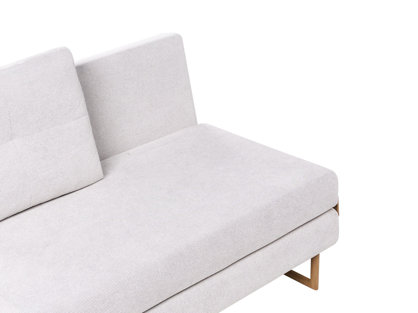  Sofa Bed 2 Seater JERSLEV Fabric Off-White