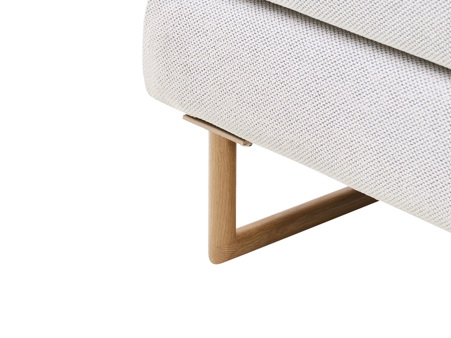  Sofa Bed 2 Seater JERSLEV Fabric Off-White