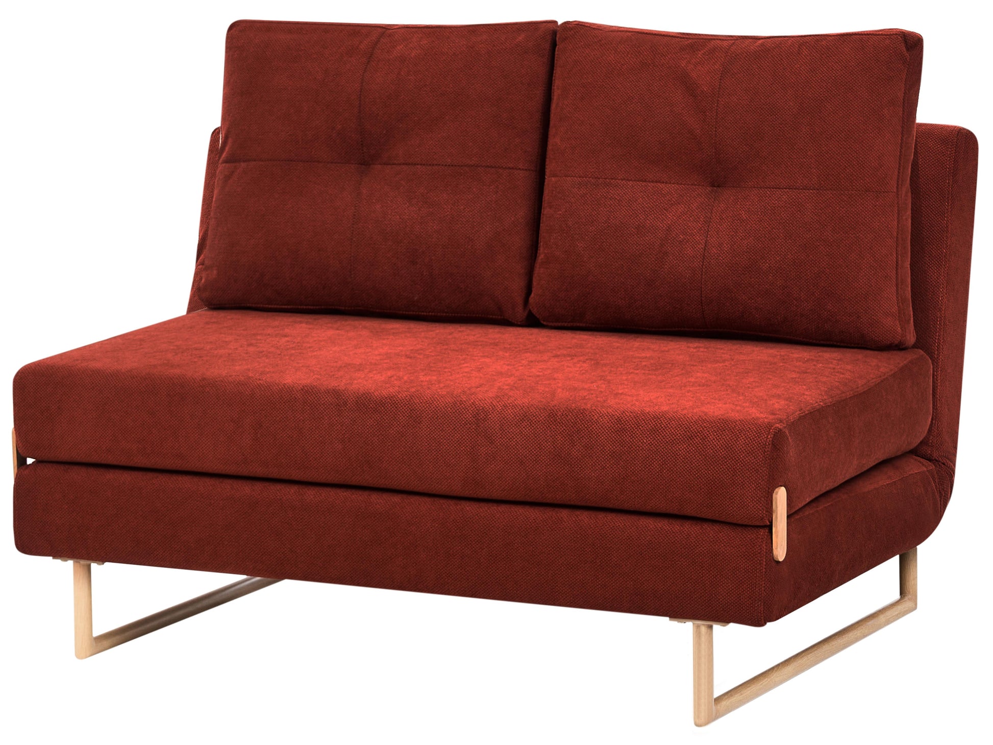  Sofa Bed 2 Seater JERSLEV Fabric Red