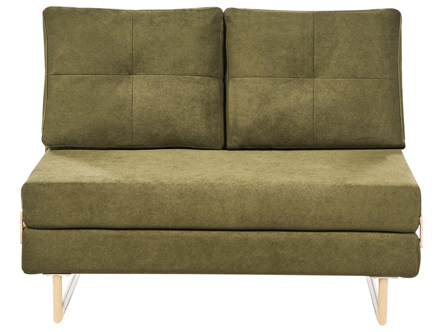  Sofa Bed 2 Seater JERSLEV Fabric Green