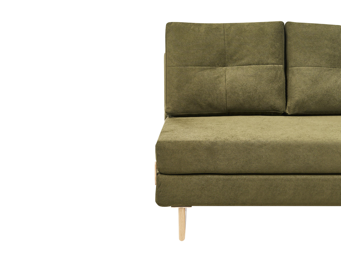  Sofa Bed 2 Seater JERSLEV Fabric Green