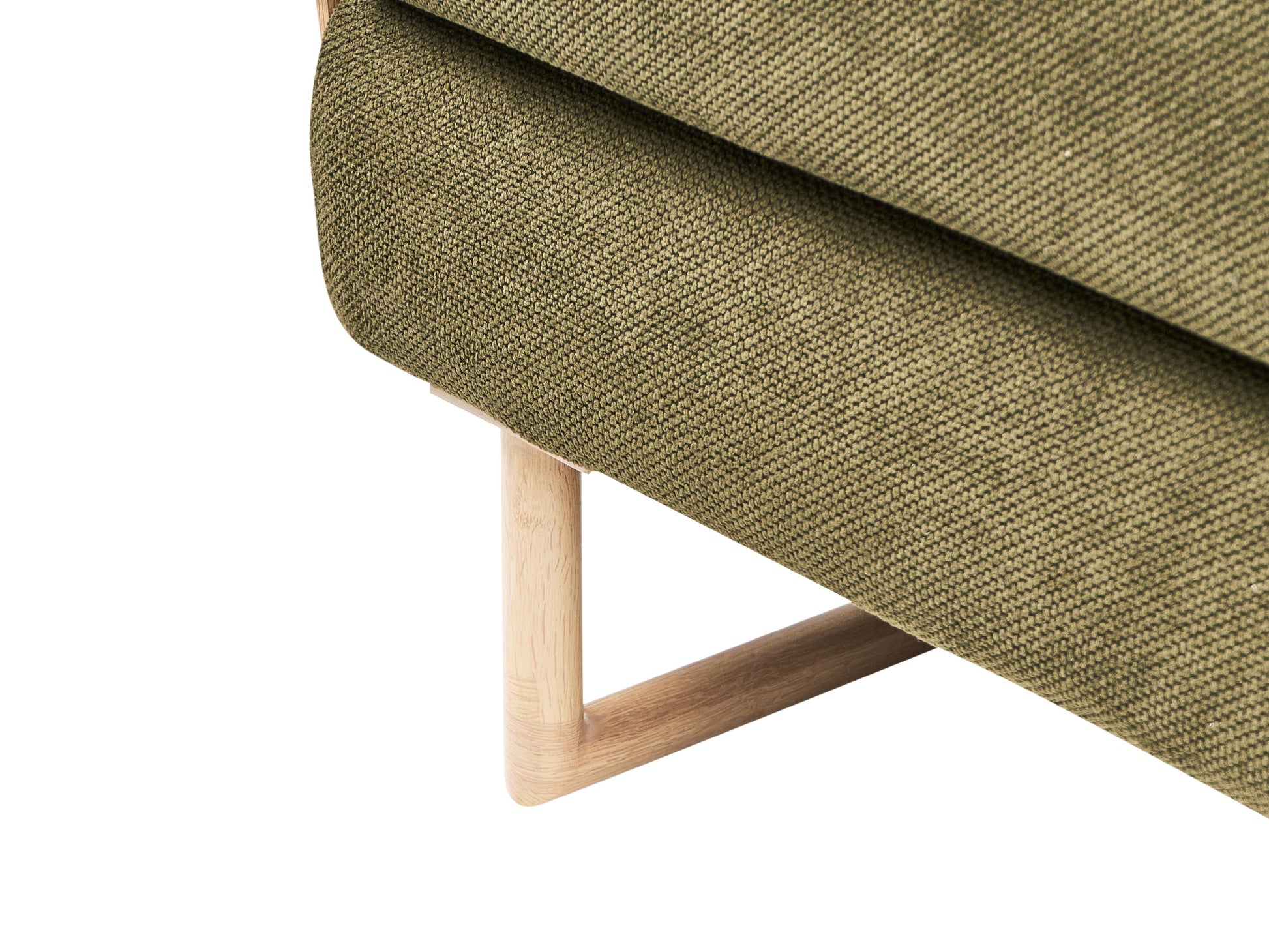  Sofa Bed 2 Seater JERSLEV Fabric Green