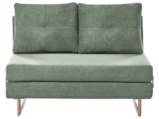  Sofa Bed 2 Seater JERSLEV Fabric Light Green
