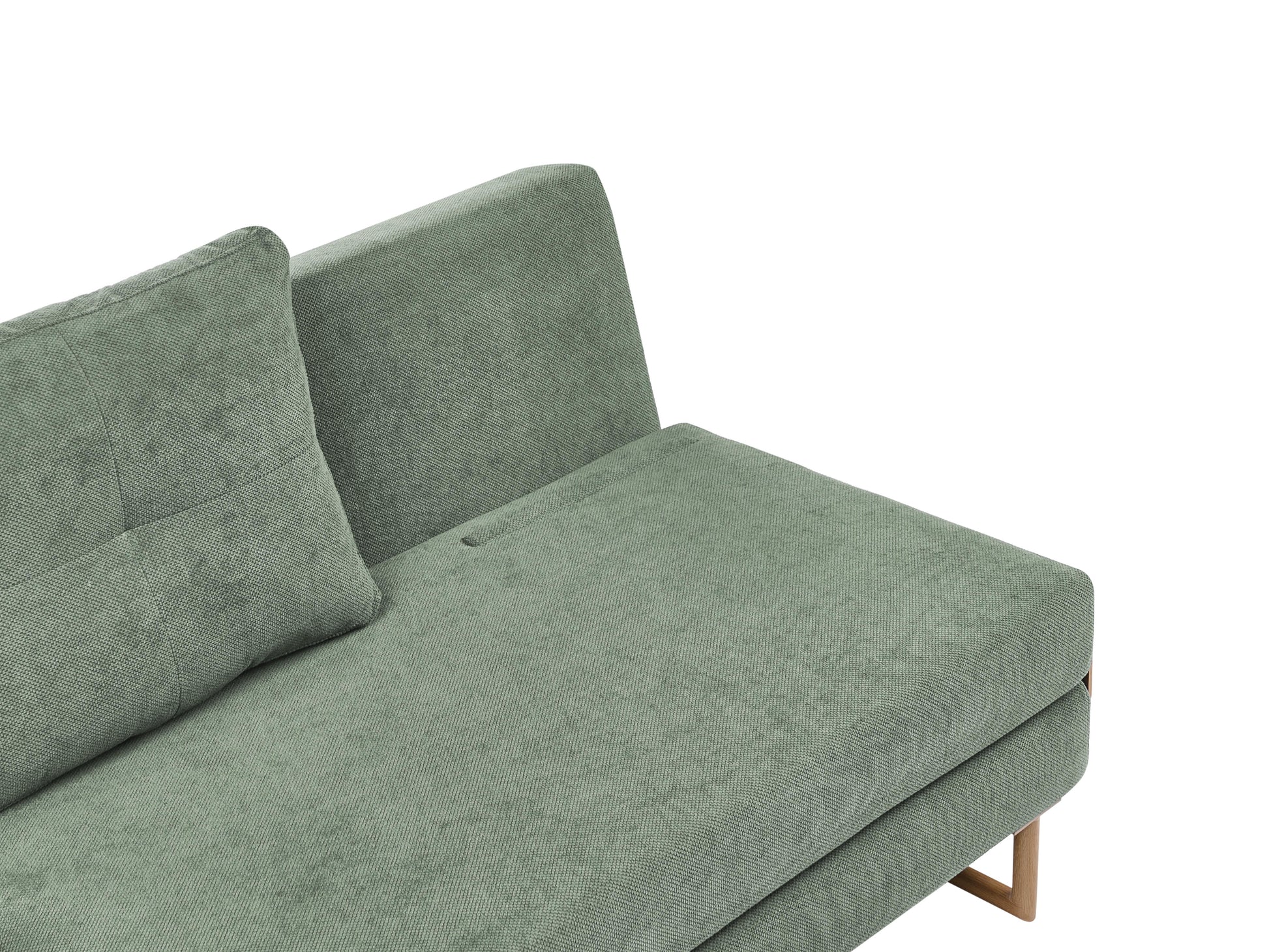  Sofa Bed 2 Seater JERSLEV Fabric Light Green