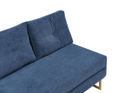  Sofa Bed 2 Seater JERSLEV Fabric Blue