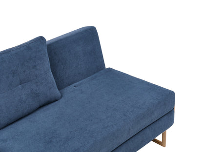  Sofa Bed 2 Seater JERSLEV Fabric Blue