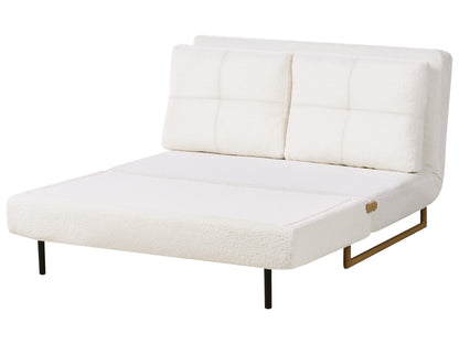  Sofa Bed 2 Seater JERSLEV Boucle Off-White