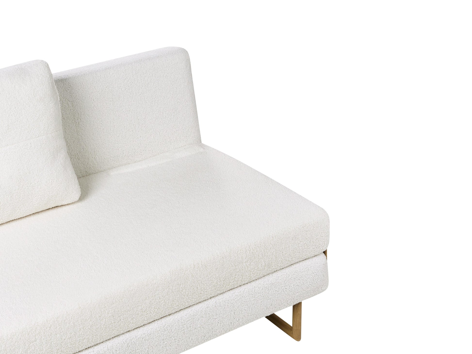  Sofa Bed 2 Seater JERSLEV Boucle Off-White