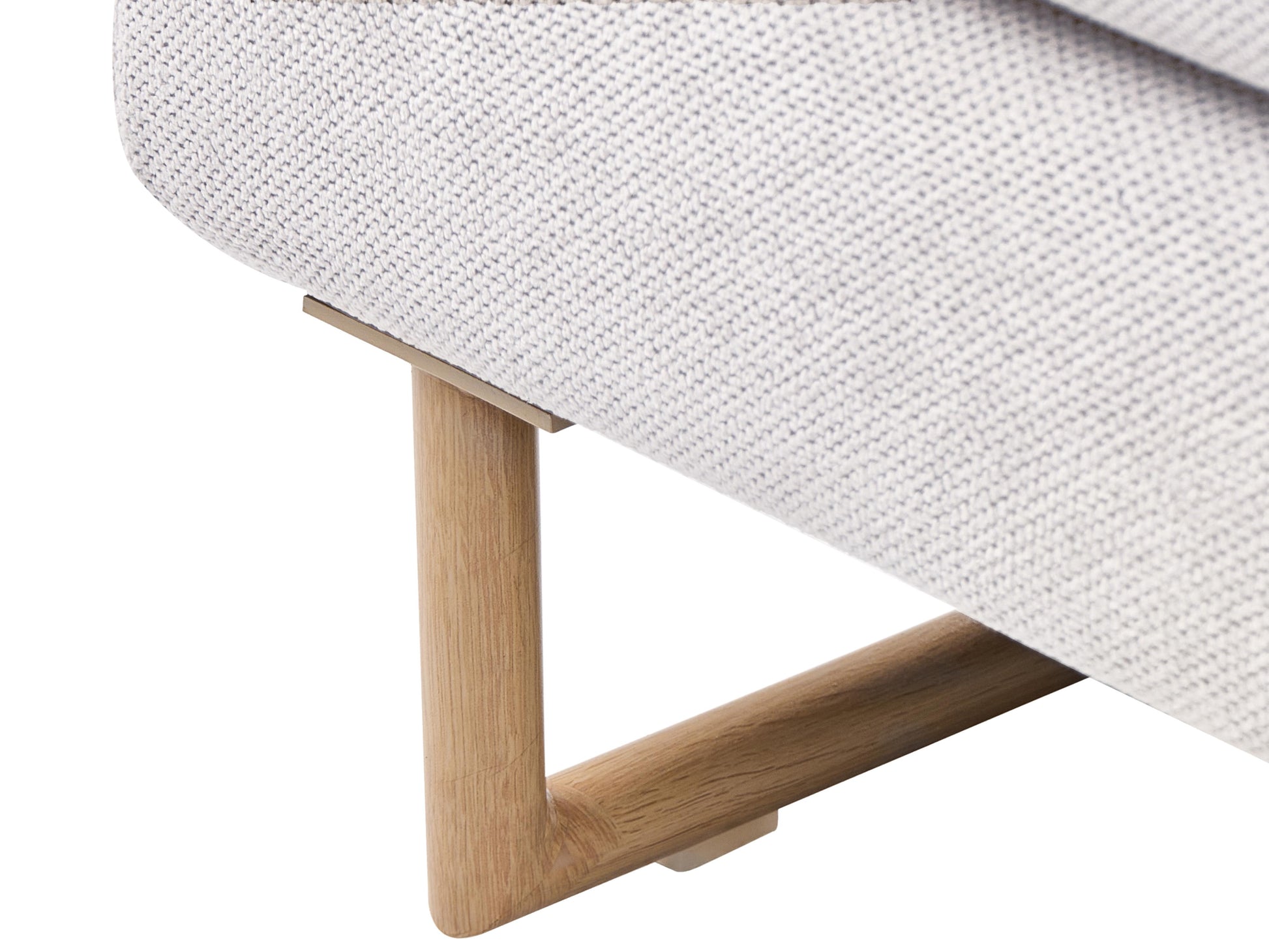  Sofa Bed 3 Seater JERSLEV Fabric Off-White