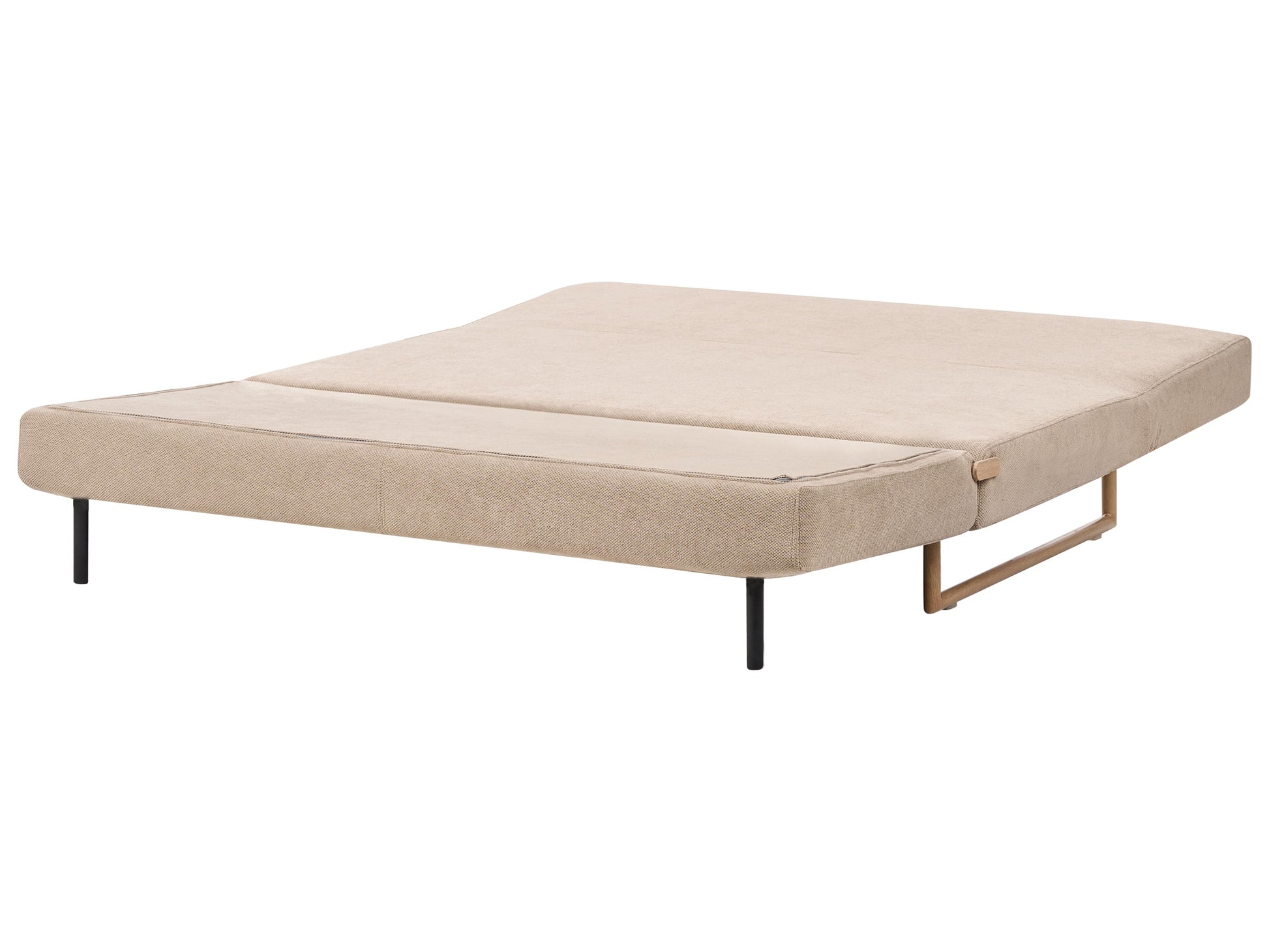  Sofa Bed 3 Seater JERSLEV Fabric Light Brown