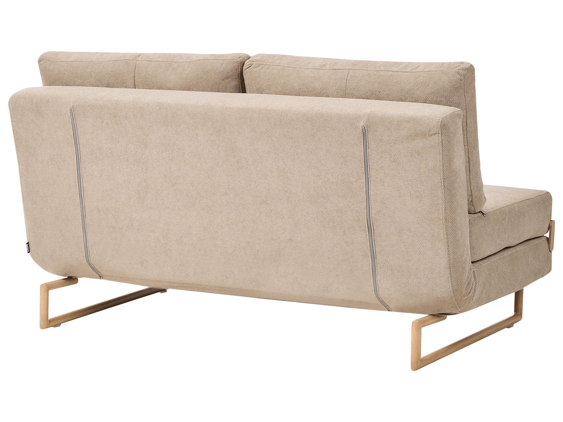  Sofa Bed 3 Seater JERSLEV Fabric Light Brown