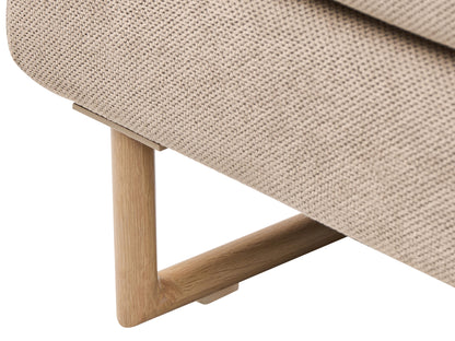  Sofa Bed 3 Seater JERSLEV Fabric Light Brown