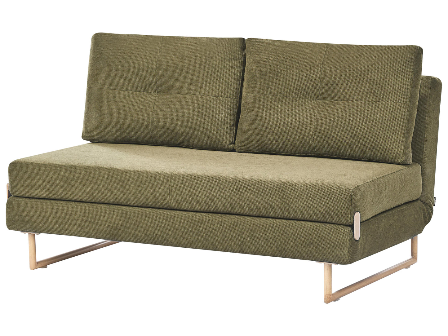  Sofa Bed 3 Seater JERSLEV Fabric Green