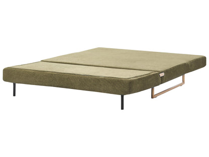  Sofa Bed 3 Seater JERSLEV Fabric Green