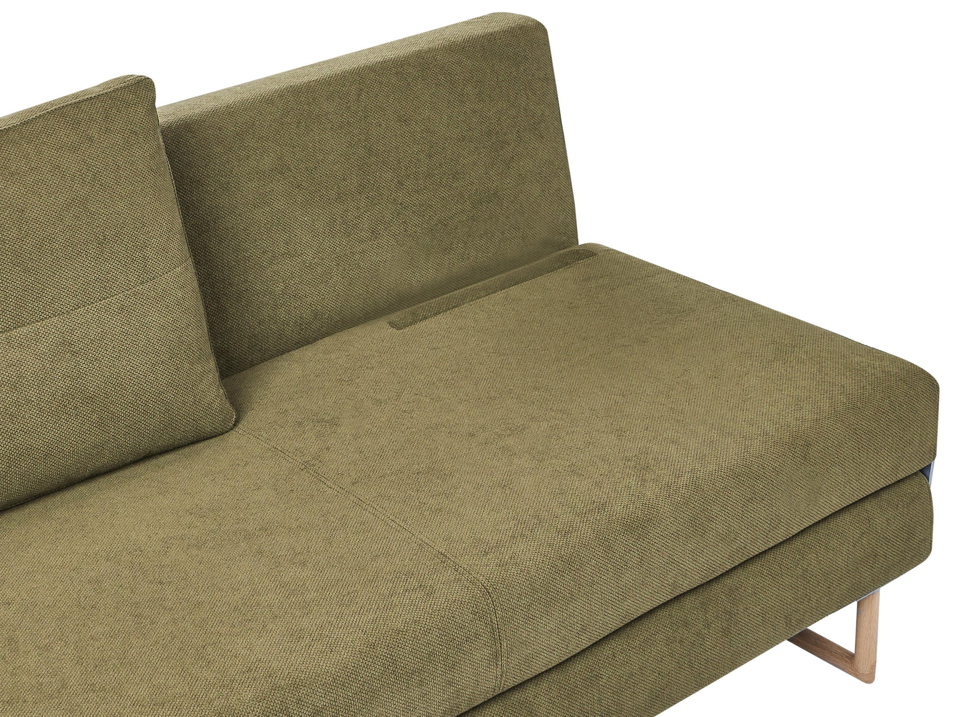  Sofa Bed 3 Seater JERSLEV Fabric Green