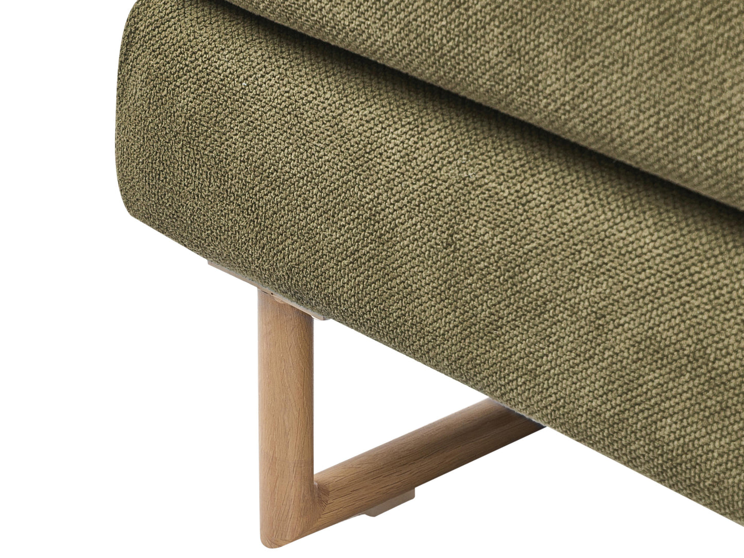  Sofa Bed 3 Seater JERSLEV Fabric Green