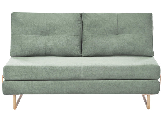  Sofa Bed 3 Seater JERSLEV Fabric Light Green