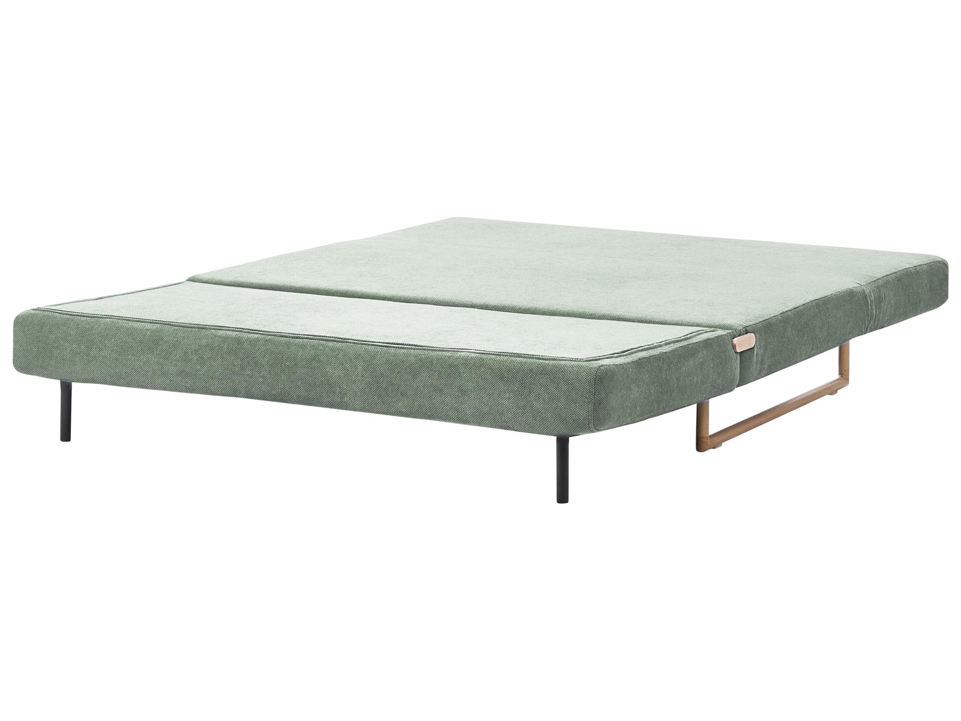  Sofa Bed 3 Seater JERSLEV Fabric Light Green