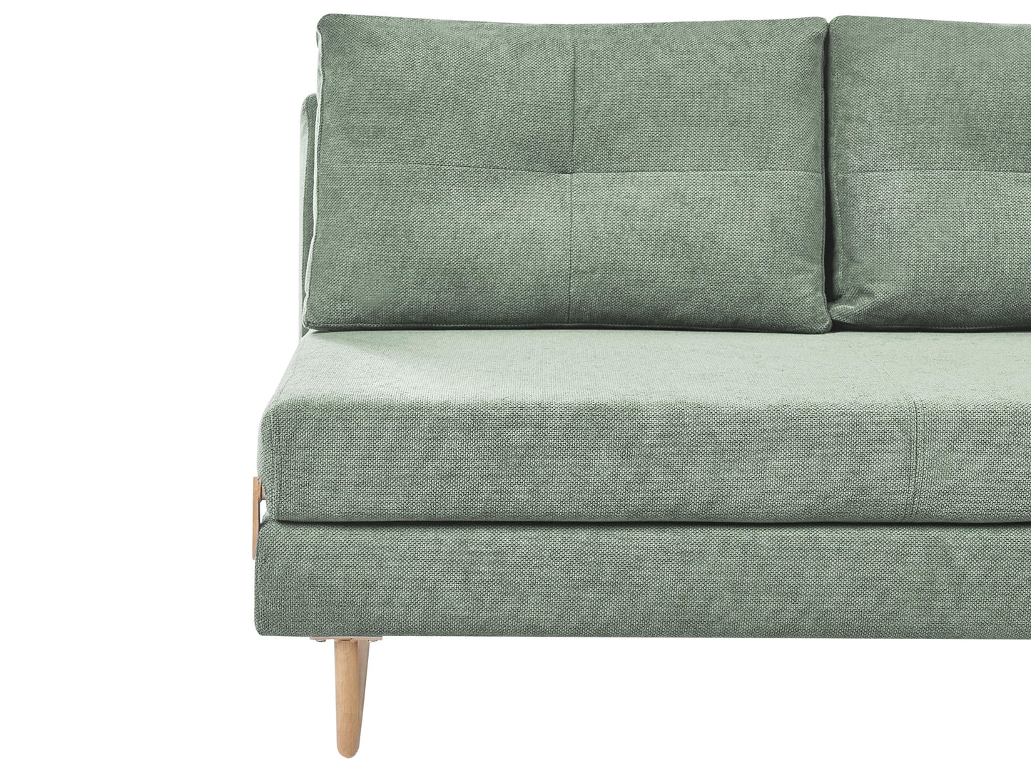  Sofa Bed 3 Seater JERSLEV Fabric Light Green
