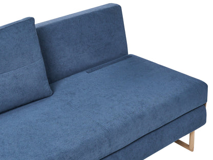  Sofa Bed 3 Seater JERSLEV Fabric Blue