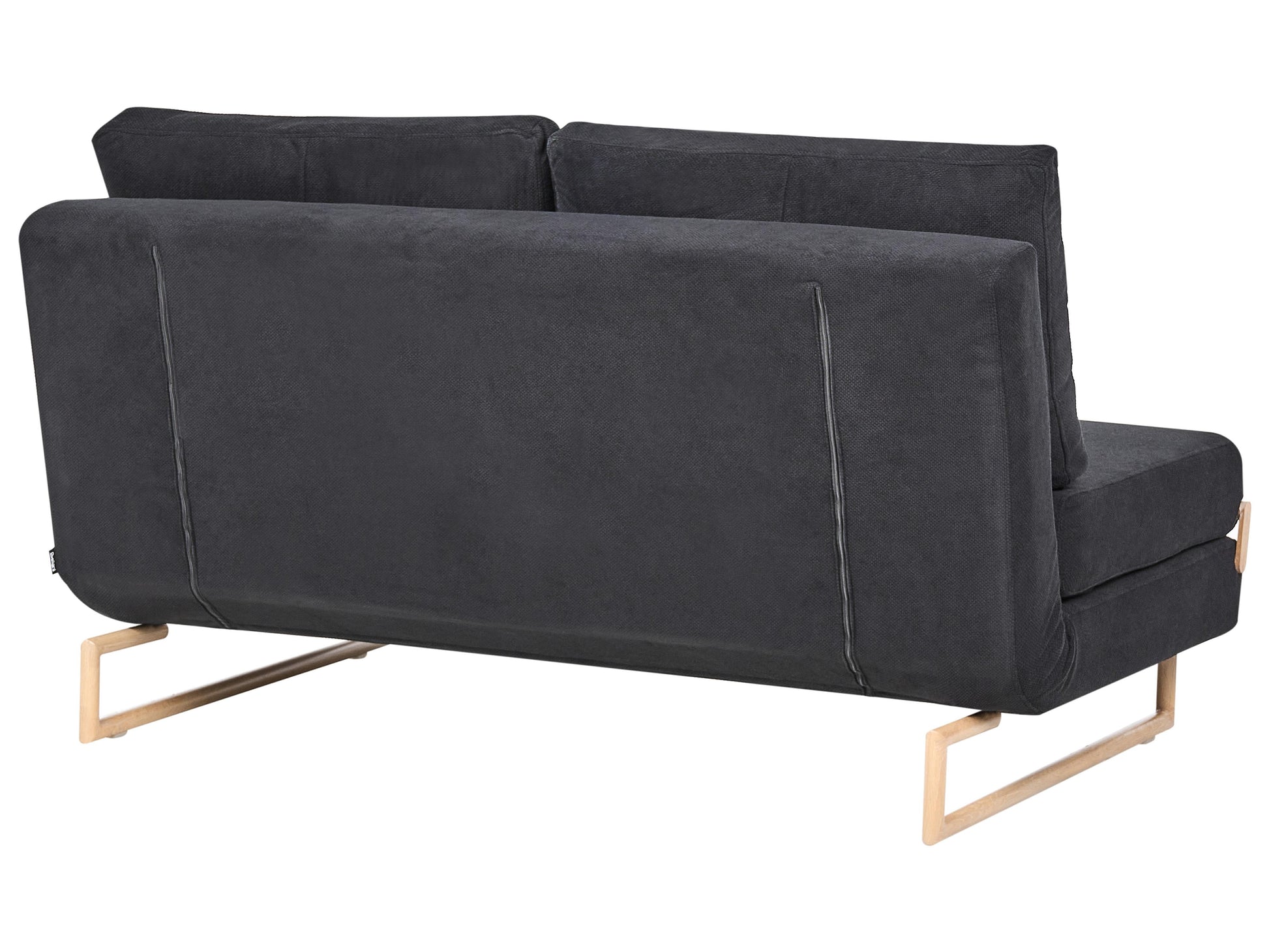  Sofa Bed 3 Seater JERSLEV Fabric Black