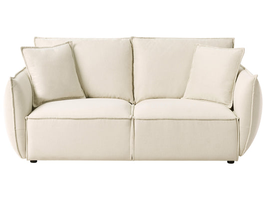  Sofa 3 Seater KUNES Fabric Light Beige