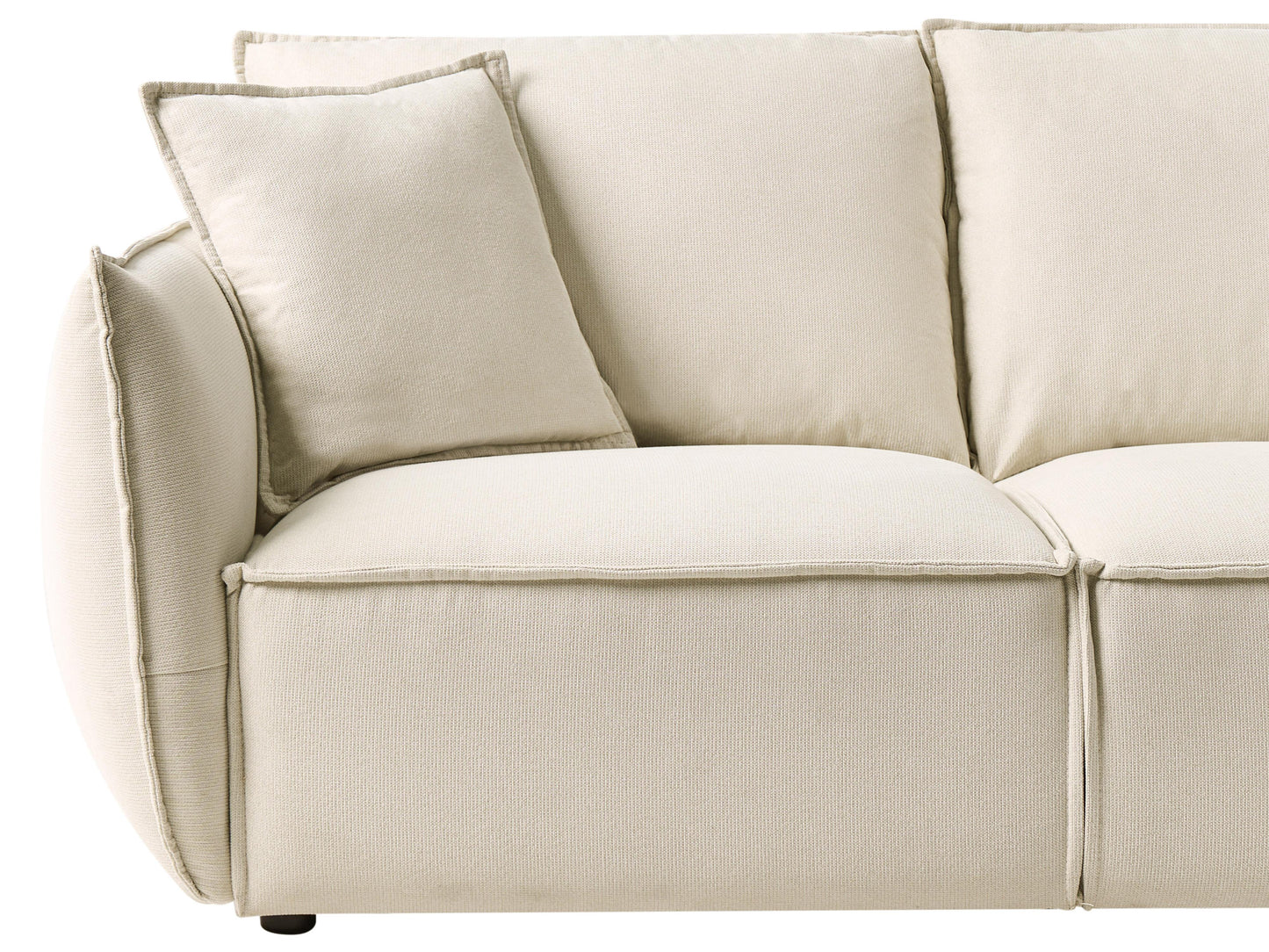  Sofa 3 Seater KUNES Fabric Light Beige