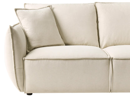  Sofa 3 Seater KUNES Fabric Light Beige