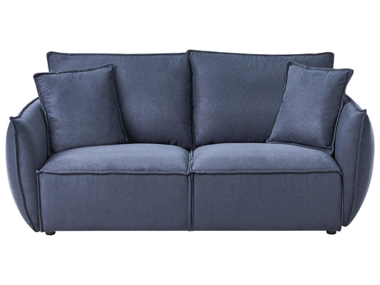  Sofa 3 Seater KUNES Fabric Dark Blue