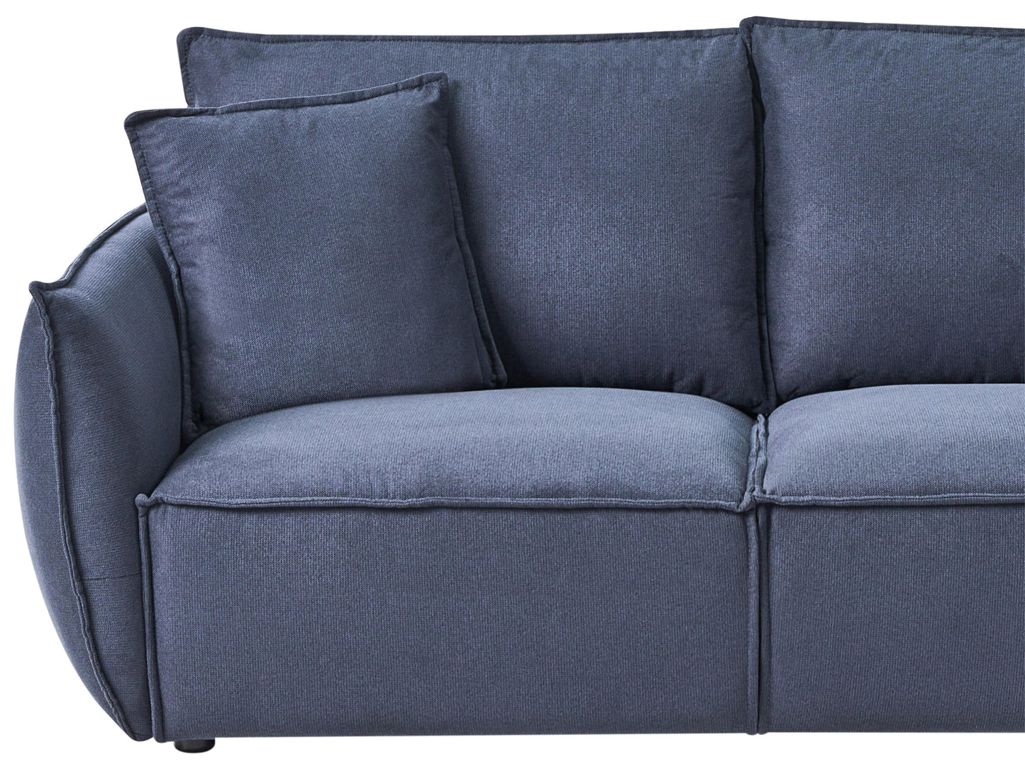  Sofa 3 Seater KUNES Fabric Dark Blue