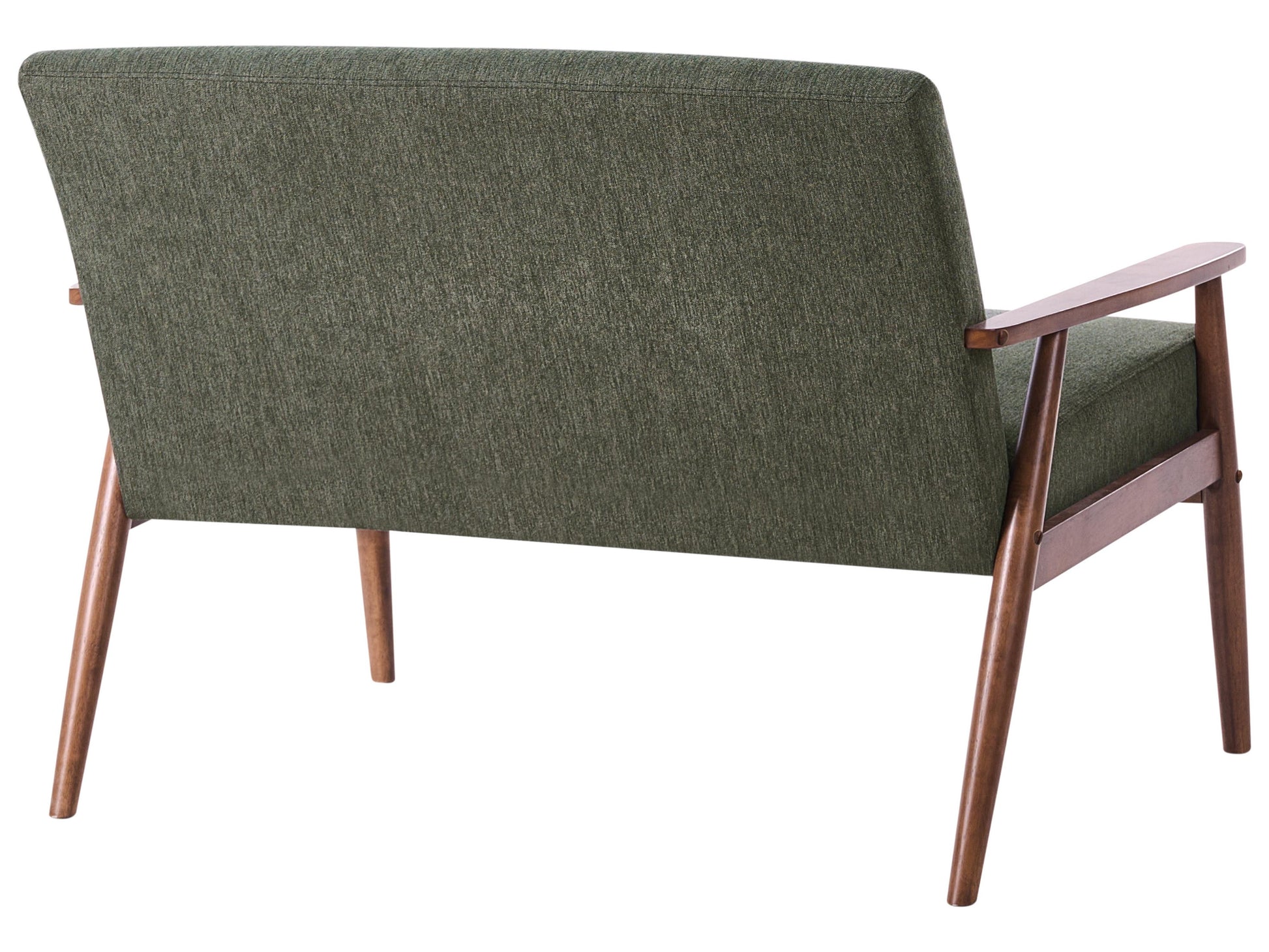  Living Room Set 6 Seater ESRUM Fabric Dark Brown/ Green