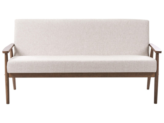  Sofa 3 Seater ESRUM Fabric Dark Brown/ Beige