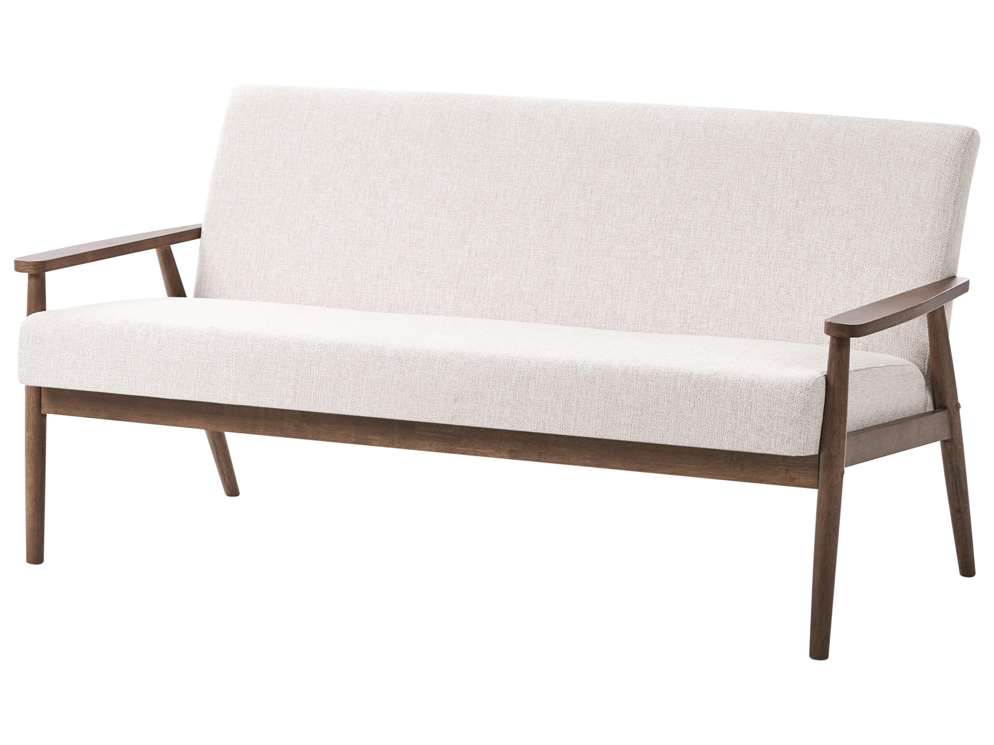  Sofa 3 Seater ESRUM Fabric Dark Brown/ Beige