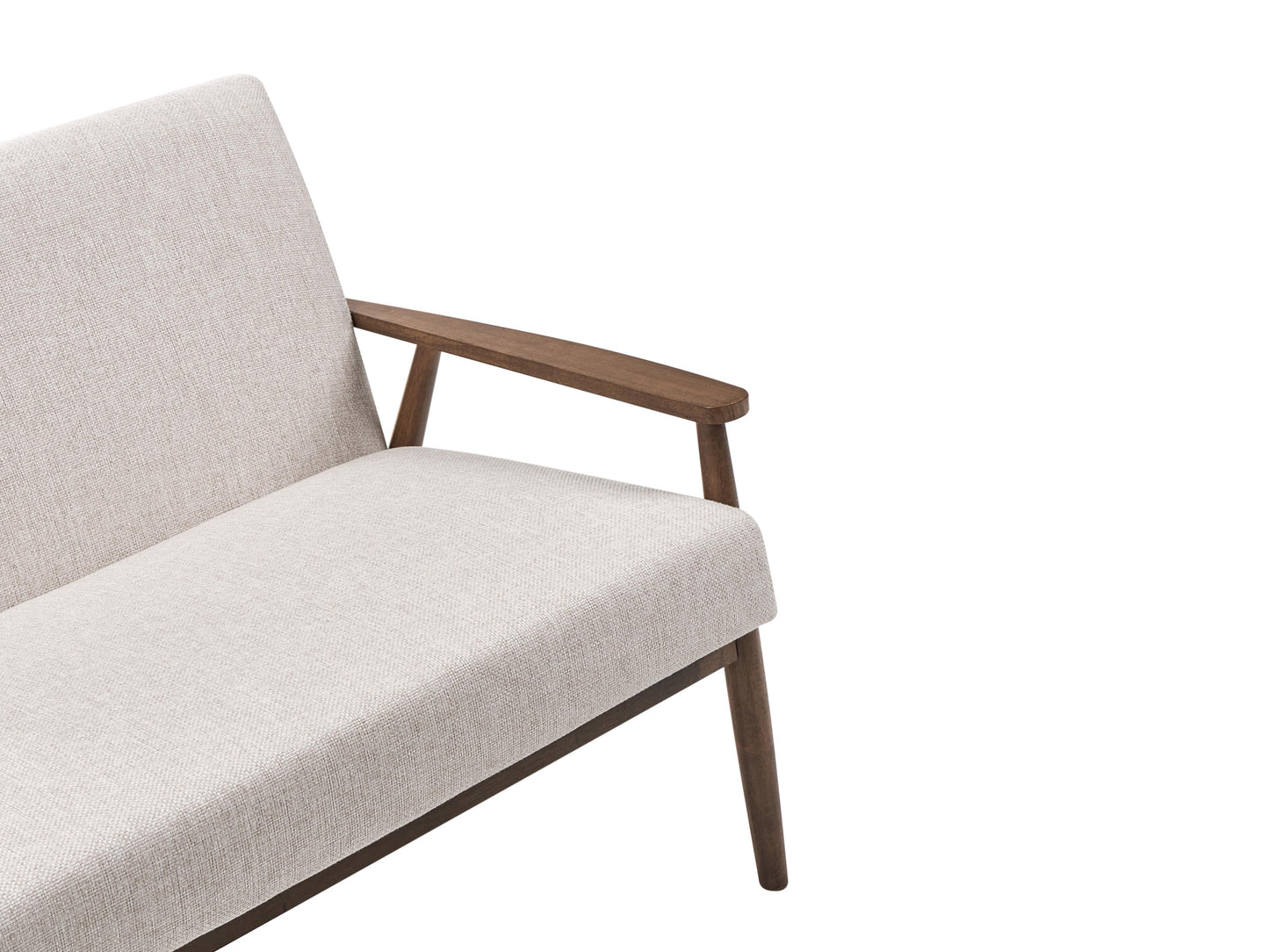  Sofa 3 Seater ESRUM Fabric Dark Brown/ Beige