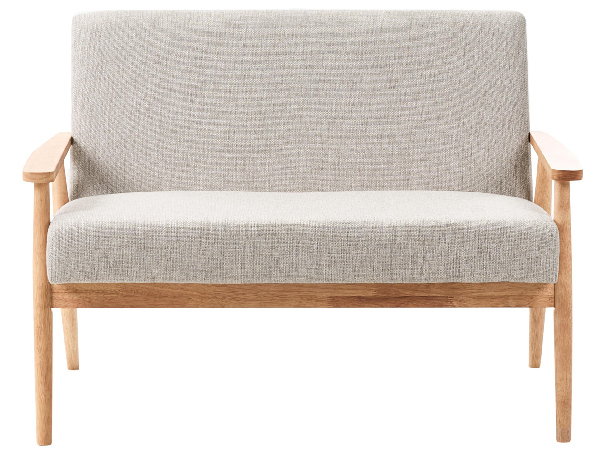  Living Room Set 6 Seater ESRUM Fabric Light Brown/ Grey