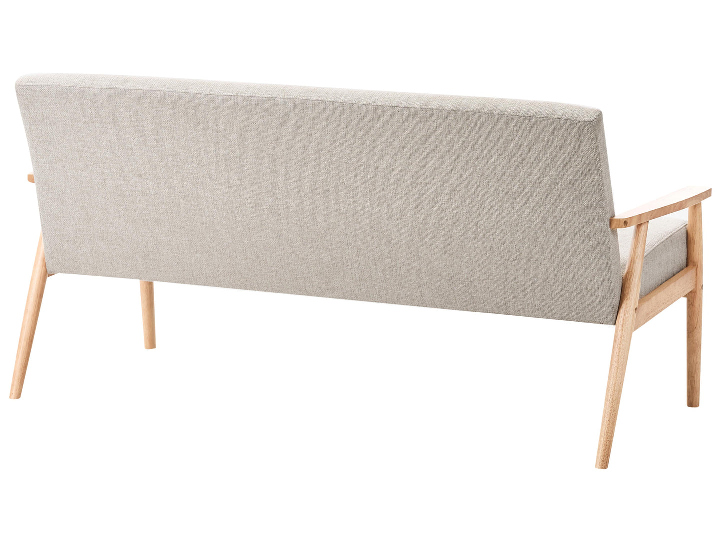  Living Room Set 6 Seater ESRUM Fabric Light Brown/ Grey