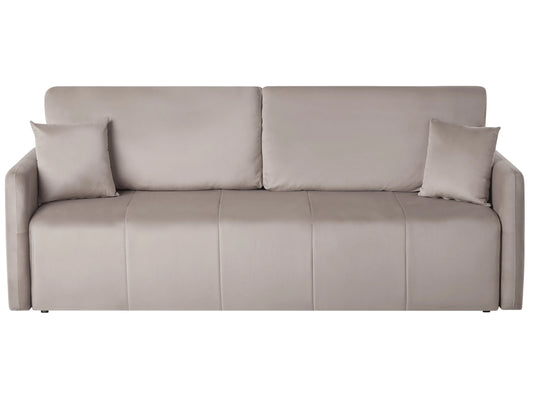  Sofa Bed 3 Seater EGGE Velvet Taupe