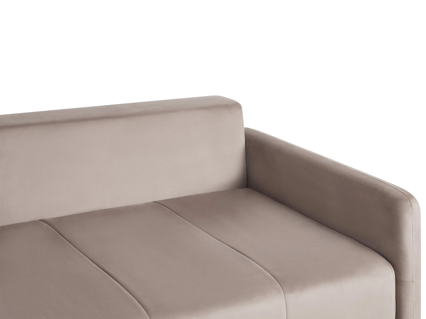  Sofa Bed 3 Seater EGGE Velvet Taupe