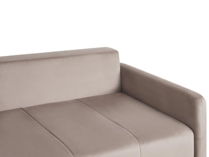  Sofa Bed 3 Seater EGGE Velvet Taupe