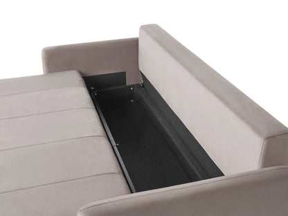  Sofa Bed 3 Seater EGGE Velvet Taupe