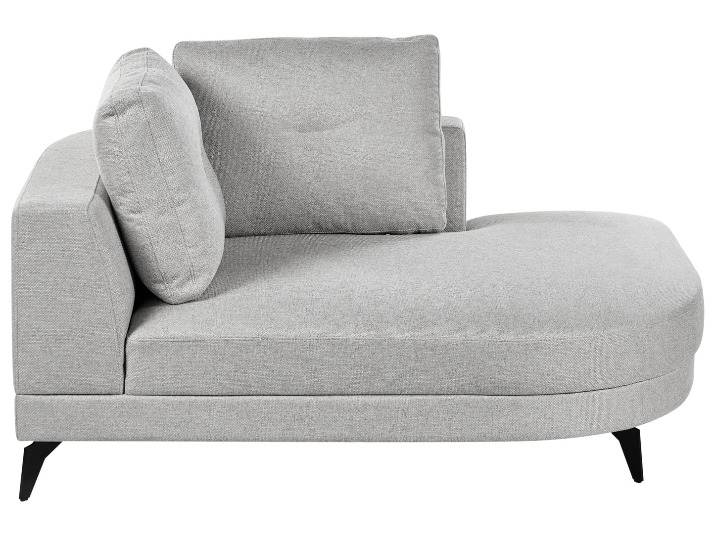  Chaise Longue MARUM Faux Linen Grey