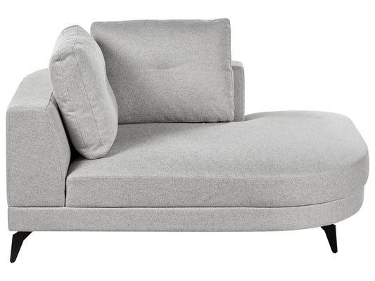  Chaise Longue MARUM Faux Linen Grey