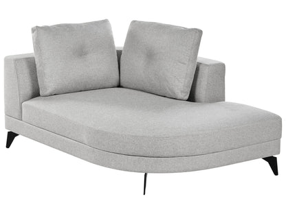  Chaise Longue MARUM Faux Linen Grey