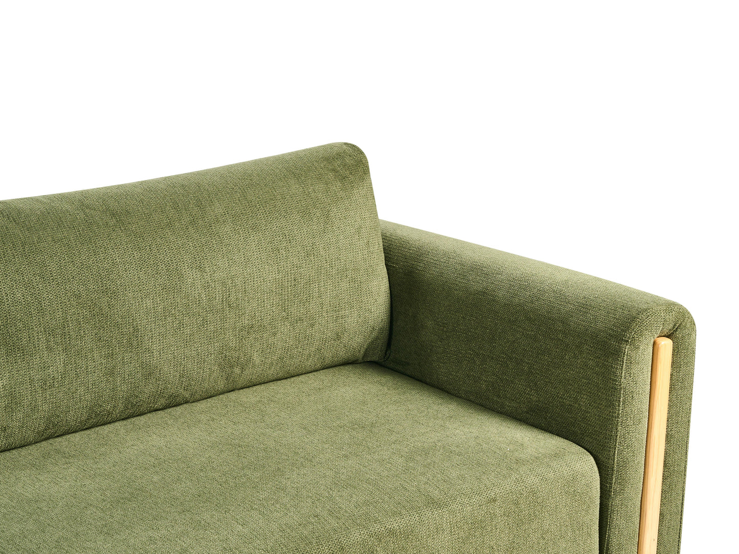  Sofa Bed 3 Seater KVAM Fabric Green With Storage