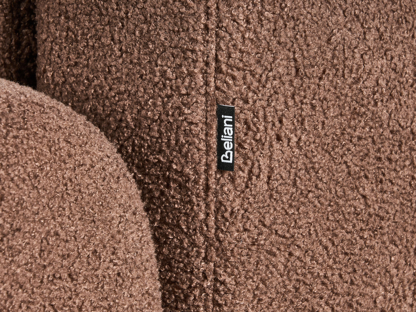  Sofa Bed 3 Seater KVAM Boucle Brown With Storage