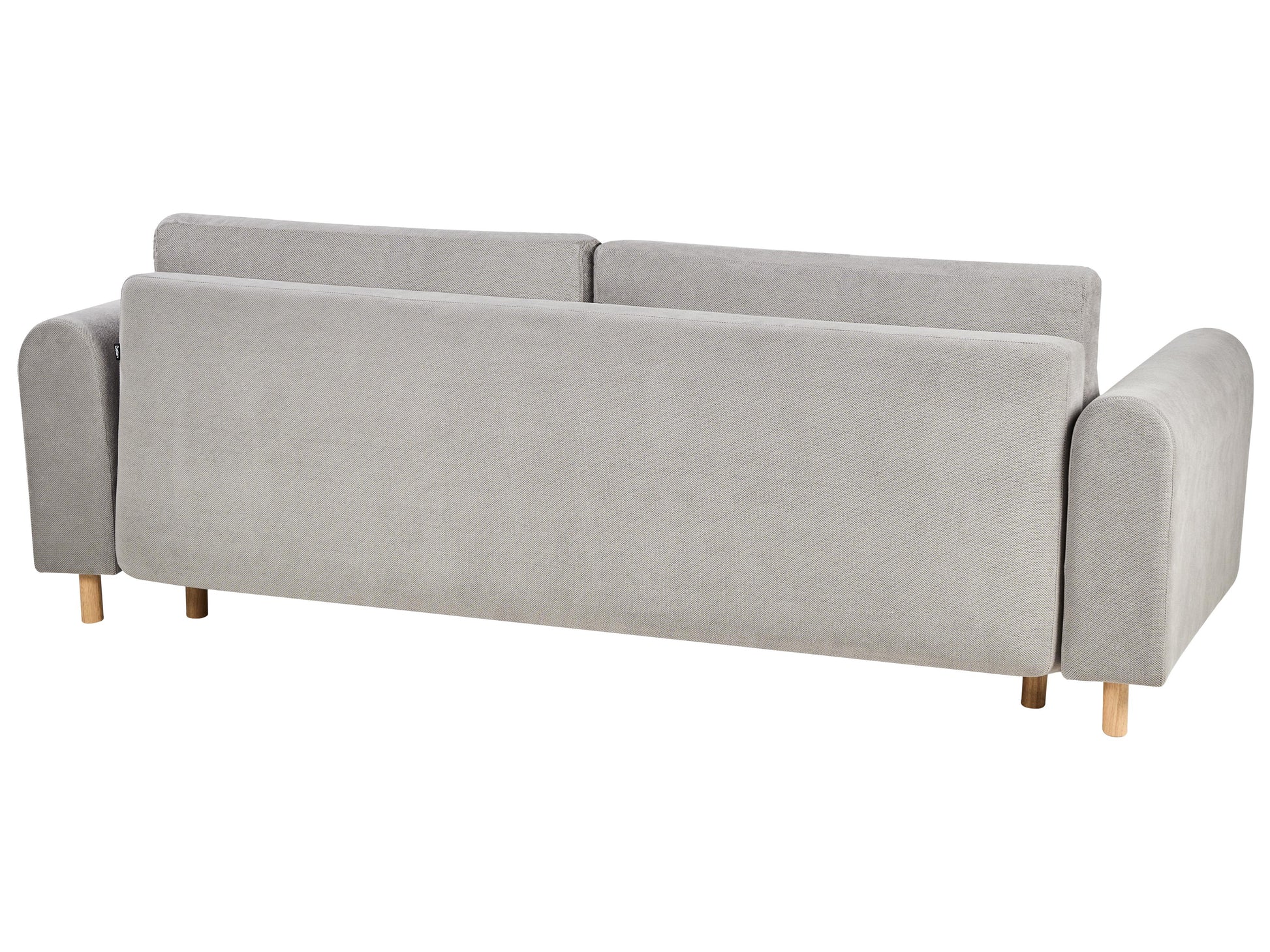  Sofa Bed 3 Seater KVAM Fabric Grey With Storage