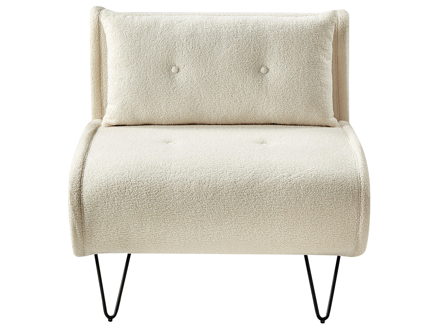  Single Sofa Bed VESTFOLD Boucle Off-White