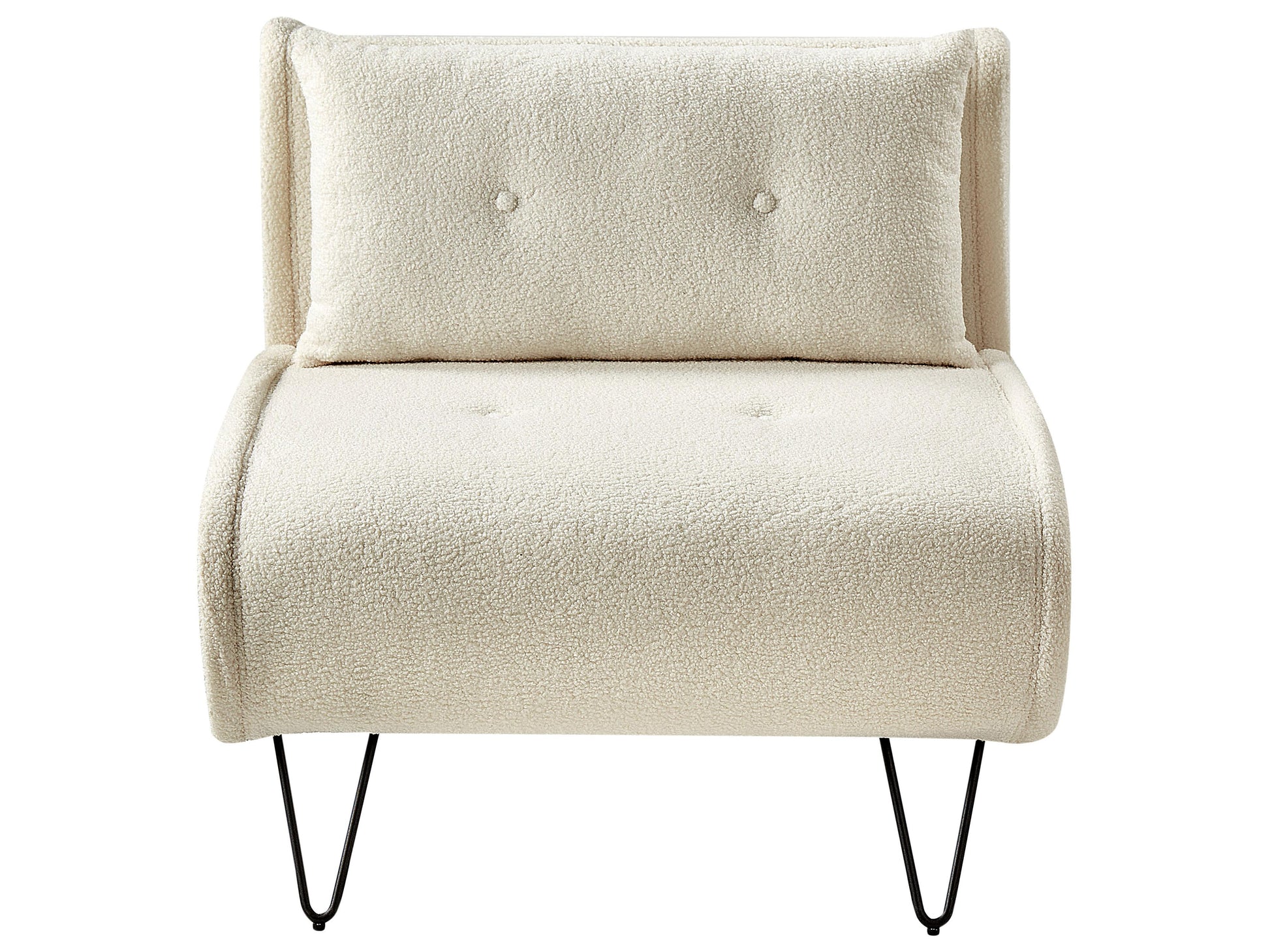  Single Sofa Bed VESTFOLD Boucle Off-White